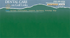 Desktop Screenshot of dentalcaretucson.com