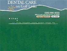 Tablet Screenshot of dentalcaretucson.com